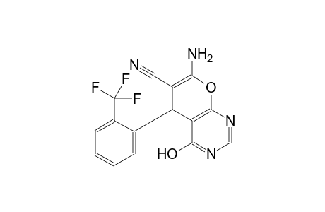5H-pyrano[2,3-d]pyrimidine-6-carbonitrile, 7-amino-4-hydroxy-5-[2-(trifluoromethyl)phenyl]-