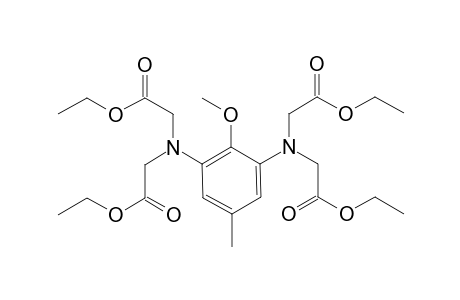 Ethyl 2,6-diamino-(N,N,N',N'-tetraacetate)-4-methylanisole