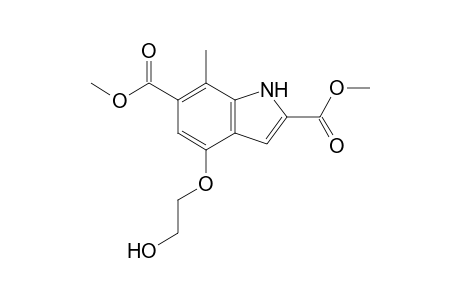 Dimethyl 4-(2-Hydroxyethoxy)-7-methyl-1H-indole-2,6-dicarboxylate