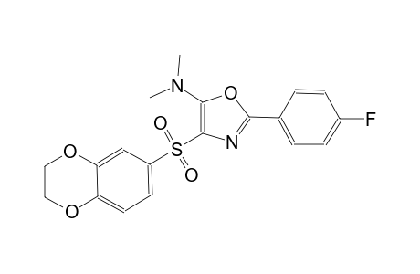 5-oxazolamine, 4-[(2,3-dihydro-1,4-benzodioxin-6-yl)sulfonyl]-2-(4-fluorophenyl)-N,N-dimethyl-