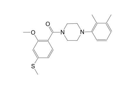 1-(2,3-dimethylphenyl)-4-[2-methoxy-4-(methylsulfanyl)benzoyl]piperazine