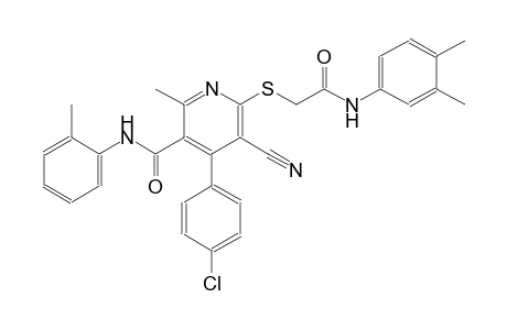 3-pyridinecarboxamide, 4-(4-chlorophenyl)-5-cyano-6-[[2-[(3,4-dimethylphenyl)amino]-2-oxoethyl]thio]-2-methyl-N-(2-methylphenyl)-