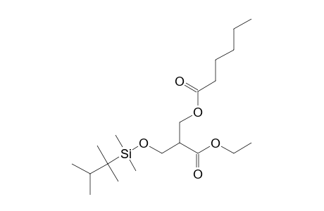 Hexanoic acid, [3-(1,1,2-trimethylpropyl)dimethylsilyloxy-2-(ethoxycarbonyl)]propyl ester
