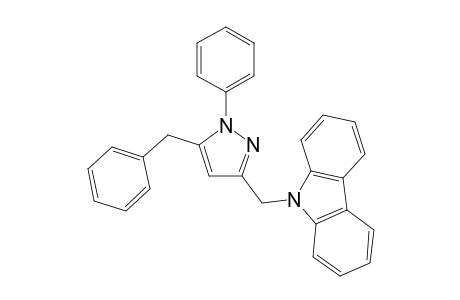 9-((5-Benzyl-1-phenyl-1H-pyrazol-3-yl)methyl)-9H-carbazole
