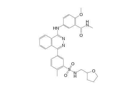 2-methoxy-N-methyl-5-{[4-(4-methyl-3-{[(tetrahydro-2-furanylmethyl)amino]sulfonyl}phenyl)-1-phthalazinyl]amino}benzamide