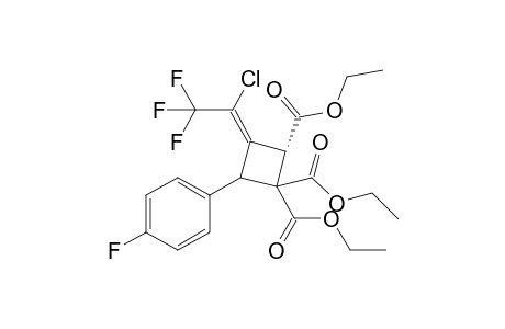4-(1-Chloro-2,2,2-trifluoroethylidene)-3-(4-fluorophenyl)cyclobutane-1,1,2-tricarboxylate