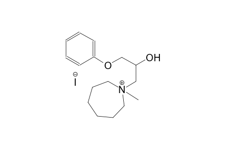 1H-azepinium, hexahydro-1-(2-hydroxy-3-phenoxypropyl)-1-methyl-,iodide