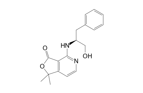 4-((S)-1-Hydroxy-3-phenylpropan-2-ylamino)-1,1-dimethylfuro[3,4-c]pyridin-3(1H)-one