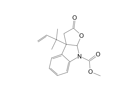 Methyl 3a-(2-methyl-3-buten-2-yl)-2-oxo-2,3,3a,8a-tetrahydro-8H-furo[2,3-b]indole-8-carboxylate