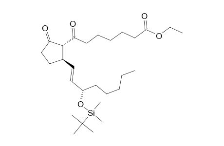 Prost-13-en-1-oic acid, 15-[[(1,1-dimethylethyl)dimethylsilyl]oxy]-7,9-dioxo-, ethyl ester, (13E,15S)-(.+-.)-
