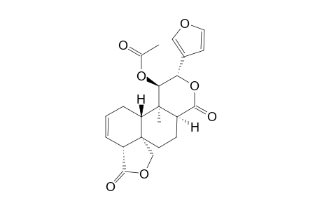 SPLENOLIDE-B;15,16-EPOXY-11-BETA-ACETOXY-TRANS-CLERODA-2,13(16),14-TRIENO-12,17;19,18-DIOLIDE