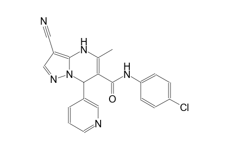 pyrazolo[1,5-a]pyrimidine-6-carboxamide, N-(4-chlorophenyl)-3-cyano-4,7-dihydro-5-methyl-7-(3-pyridinyl)-