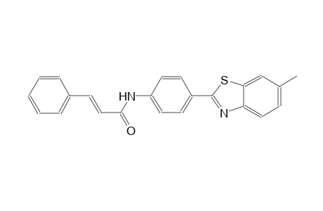 2-propenamide, N-[4-(6-methyl-2-benzothiazolyl)phenyl]-3-phenyl-, (2E)-