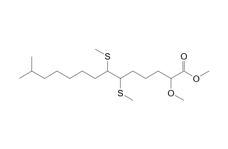 Methyl 2-methoxy-13-methyl-6,7-bis(methylsulfanyl)tetradecanoate