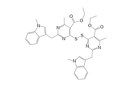 6,6'-bis{2"-[(N-Methylindolyl)methyl]-4"-methyl-5"-(ethoxycarbonyl)pyrimidino}-sulfide