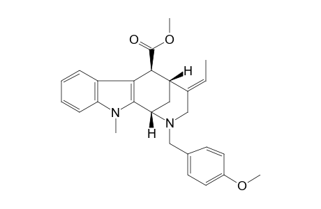 METHYL-4(E)-ETHYLIDENE-11-METHYL-2-(PARA-METHOXYBENZYL)-1,2,3,4,5,6-HEXAHYDRO-1,5-METHANOAZOCINO-[3,4-B]-INDOLE-6-BETA-CARBOXYLATE