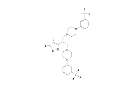 5-[1,3-bis[4-[3-(trifluoromethyl)phenyl]piperazin-1-yl]propan-2-yl]-4-methyldithiole-3-thione