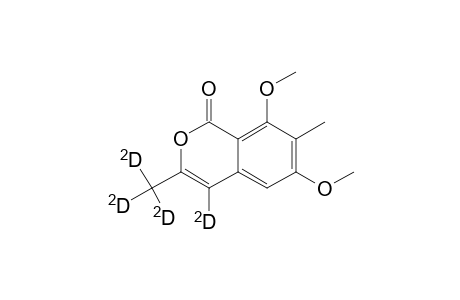 [4-(2)H,9-(2)H(3)]-6,8-Dimethoxy-3,7-dimethylisocoumarin