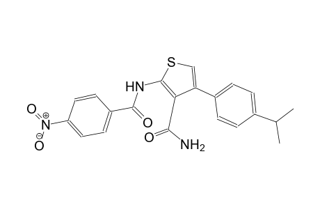 4-(4-isopropylphenyl)-2-[(4-nitrobenzoyl)amino]-3-thiophenecarboxamide