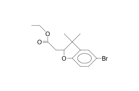 2-Benzofuranacetic acid, 5-bromo-2,3-dihydro-3,3-dimethyl-, ethyl ester