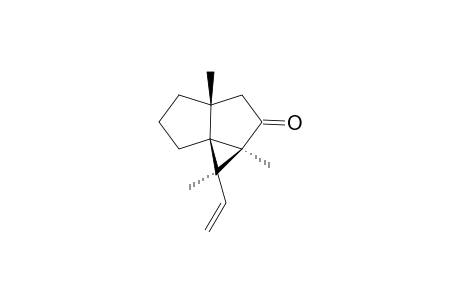 6.alpha.,3.beta.,2.beta.-Trimethyl-2.alpha.-vinyl-(1.alpha.,6.alpha.-tricyclo[4.3.0.0(1,3)]nonan-4-one