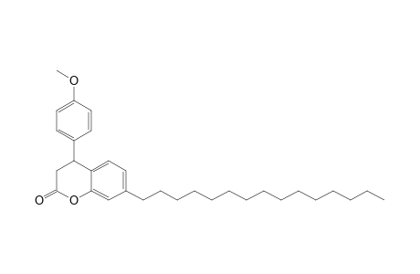 7-PENTADECYL-4-(4'-METHOXYPHENYL)-3,4-DIHYDROCOUMARIN