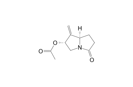 3H-Pyrrolizin-3-one, 6-(acetyloxy)hexahydro-7-methylene-, cis-(.+-.)-