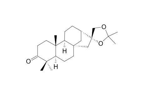 16-ALPHA,17-ISOPROPYLIDENO-3-OXO-PHYLLOCLADANE;ISOPROPYLIDENO-CALLITERPENONE