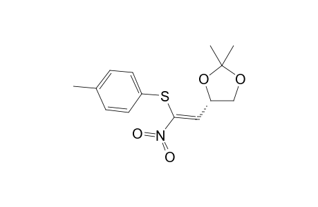 (Z)-(4S)-2,2-Dimethyl-4-[2'-4"-(methylphenyl)thio]-2'-nitroethenyl]-1,3-dioxolane