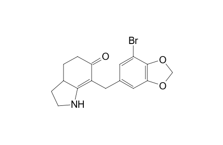 7-(3-Bromo-4,5-methylenedioxybenzyl)-1,2,3,3a,4,5-hexahydro-6H-indol-6-one