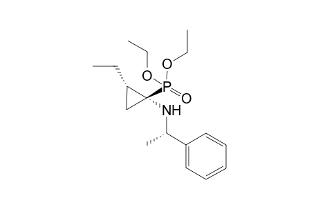 Diethyl (1S,2S,1'S)-2-ethyl-1-(1-phenylethylamino)cyclopropanephosphonate