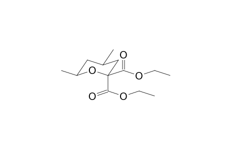 2H-PYRAN-2,2-DICARBOXYLIC ACID, TETRAHYDRO-4,6-DIMETHYL-DIETHYL ESTER
