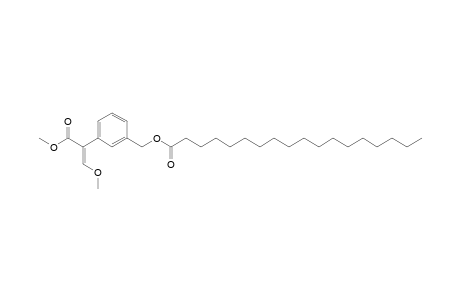 Benzeneacetic acid, alpha-(methoxymethylene)-3-[[(1-oxooctadecyl)oxy]methyl]-, methyl ester