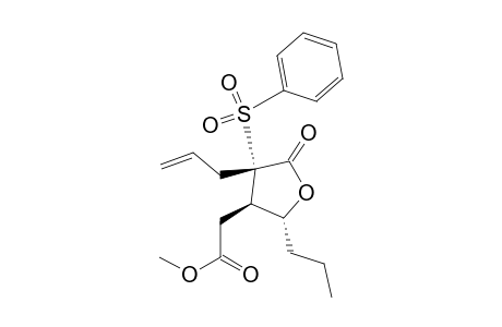 Methyl (2R,3R,4S)-[4-Allyl-4-(benzenesulfonyl)-5-oxo-2-propyltetrahydrofuran-3-yl]acetate