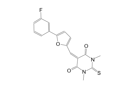 4,6(1H,5H)-pyrimidinedione, 5-[[5-(3-fluorophenyl)-2-furanyl]methylene]dihydro-1,3-dimethyl-2-thioxo-