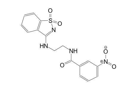 benzamide, N-[2-[(1,1-dioxido-1,2-benzisothiazol-3-yl)amino]ethyl]-3-nitro-