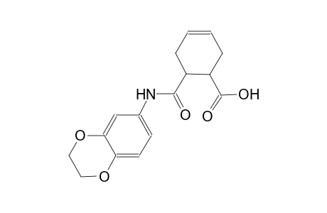6-[(2,3-dihydro-1,4-benzodioxin-6-ylamino)carbonyl]-3-cyclohexene-1-carboxylic acid