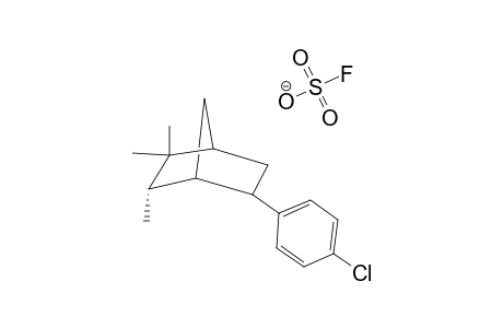 2-(4'-CHLOROPHENYL)-5,5,ENDO-6-TRIMETHYLBICYCLO-[2.2.1]-HEPT-2-YL-CATION