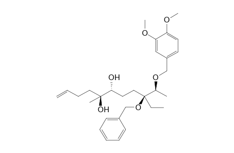 (5S,6R,9R,10S)-9-Benzyloxy-9-ethyl-10-(3,4-dimethoxbenzyloxy)-5-methylundec-1-ene-5,6-diol