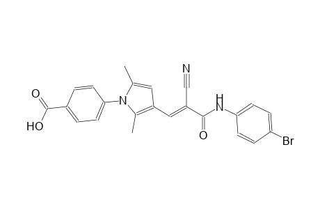 4-{3-[(1E)-3-(4-bromoanilino)-2-cyano-3-oxo-1-propenyl]-2,5-dimethyl-1H-pyrrol-1-yl}benzoic acid