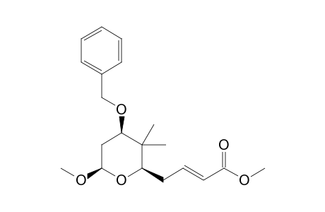 (E)-4-[(2R,4R,6R)-4-benzoxy-6-methoxy-3,3-dimethyl-tetrahydropyran-2-yl]but-2-enoic acid methyl ester