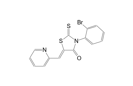 (5Z)-3-(2-bromophenyl)-5-(2-pyridinylmethylene)-2-thioxo-1,3-thiazolidin-4-one