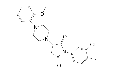 1-(3-chloro-4-methylphenyl)-3-[4-(2-methoxyphenyl)-1-piperazinyl]-2,5-pyrrolidinedione