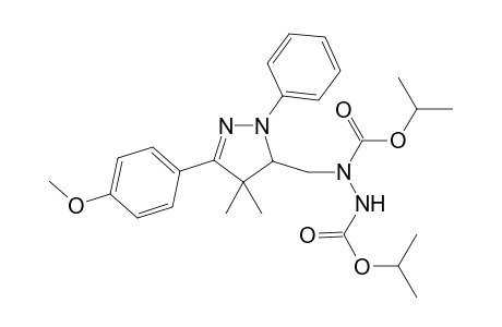 Diisopropyl 1-((3-(4-Methoxyphenyl)-4,4-dimethyl-1-phenyl-4,5-dihydro-1H-pyrazol-5-yl)methyl)hydrazine-1,2-dicarboxylate
