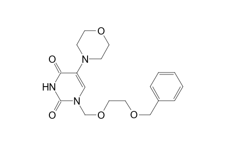 1-(2-benzoxyethoxymethyl)-5-morpholino-pyrimidine-2,4-quinone