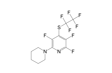 4-PENTAFLUOROETHYLTHIO-2-PIPERIDINO-3,5,6-TRIFLUOROPYRIDINE