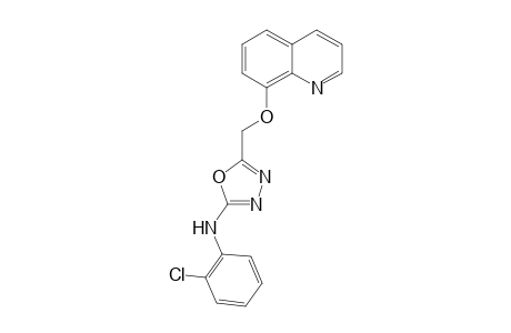 N-(2-Chlorophenyl)-5-((quinolin-8-yloxy)methyl)-1,3,4-oxadiazol-2-amine