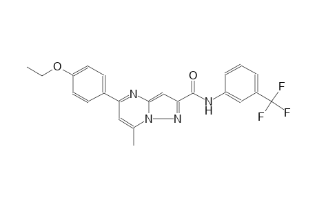5-(4-ethoxyphenyl)-7-methyl-N-[3-(trifluoromethyl)phenyl]pyrazolo[1,5-a]pyrimidine-2-carboxamide