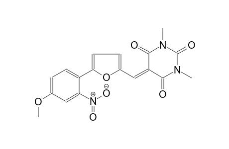 5-{[5-(4-methoxy-2-nitrophenyl)-2-furyl]methylene}-1,3-dimethyl-2,4,6(1H,3H,5H)-pyrimidinetrione