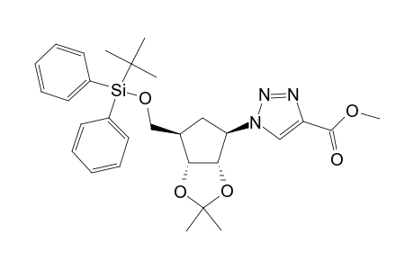 (1R,2S,3R,4R)-4-[(TERT.-BUTYLDIPHENYLSILYLOXY)-METHYL]-2,3-ISOPROPYLIDENE-DIOXY-1-(4-METHOXYCARBONYL-1H-1,2,3-TRIAZOL-1-YL)-CYCLOPENTANE